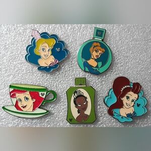 Disney Princess Enamel Pin Collection - Blue and Green